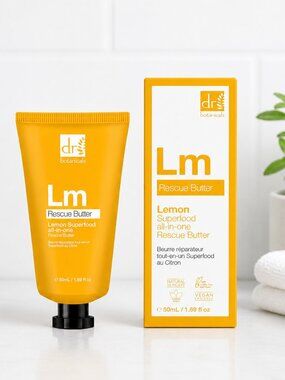Dr Botanicals Lemon Superfood Rescue Butter 50ml NIB Vegan Shea Almond Glow